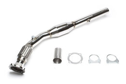 Downpipe catted passend voor Audi A3 en TT 1.8T, Seat Leon en Toledo II 1.8T-20V, Skoda Octavia 1.8T, VW Golf 4 GTI en VW New Beetle 1.8T Downpipe catted passend voor Audi A3 en TT 1.8T, Seat Leon en Toledo II 1.8T-20V, Skoda Octavia 1.8T, VW Golf 4 GTI en VW New Beetle 1.8T