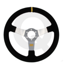 QSP Sportstuur suède diep 70 mm zilver