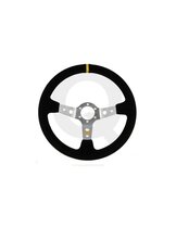 QSP Sportstuur suède diep 90 mm zilver