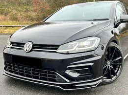 Front spoiler glanzend zwart passend voor VW Golf 7.5 R versie 2
