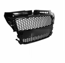 Glanzend zwarte grill honingraad passend voor Audi A3 8P model 2008 - 2012