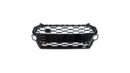 Glanzend zwarte gril passend voor Audi A4 B9 facelift model 2020 - 2024