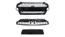 Glanzend zwarte grill passend voor Audi A4 B9 model 2019 - 2023