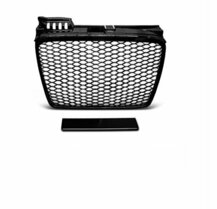 Glanzend zwarte grill honingraad passend voor Audi A4 B7 model 2004 - 2008