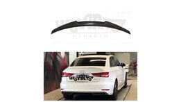 Glanzend zwarte spoiler passend voor Audi A3 8V sedan model 2014 - 2020
