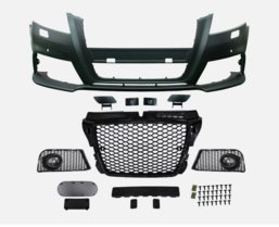 Sport look bumper passend inclusief glanzend zwarte honingraat grill passend voor Audi A3 8P facelift model 2008 - 2012