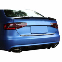 Glanzend zwarte spoiler EVO look passend voor Audi A4 B8 sedan model 2008 - 2015