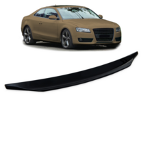 Glanzend zwarte spoiler passend voor Audi A5 8T coupe model 2007 - 2017