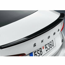 Glanzend zwarte kofferklep spoiler passend voor Skoda Octavia IV model vanaf 2020 
