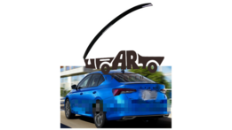 Glanzend zwarte kofferklep spoiler sport look passend voor Skoda Octavia IV model vanaf 2020