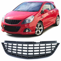 Zwarte gril zonder embleem passend voor Opel Corsa D pre facelift model 2006 - 2010