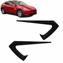 Glanzend zwarte omlijsting sideview camera passend voor Tesla Model 3 bouwjaar 2017 - 2023