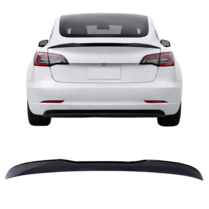 Glanzend zwarte kofferklep spoiler passend voor Tesla Model 3 PSM style model 2017 - 2023